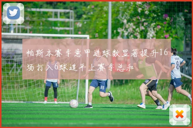 帕斯本赛季意甲进球数显著提升16场打入6球追平上赛季总和